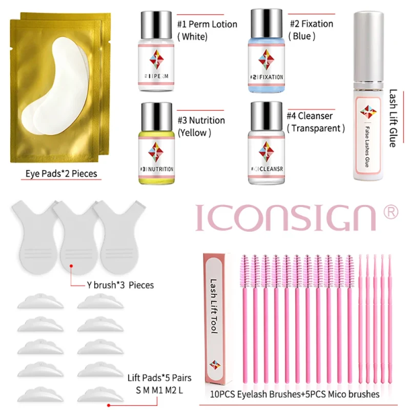 ICONSIGN Upgrade Version Lash Lift Kit Lifting Eyelashes Lasting 6-8 Weeks Lash Perm Eyelash Enhancer Makeup Tools - Image 10
