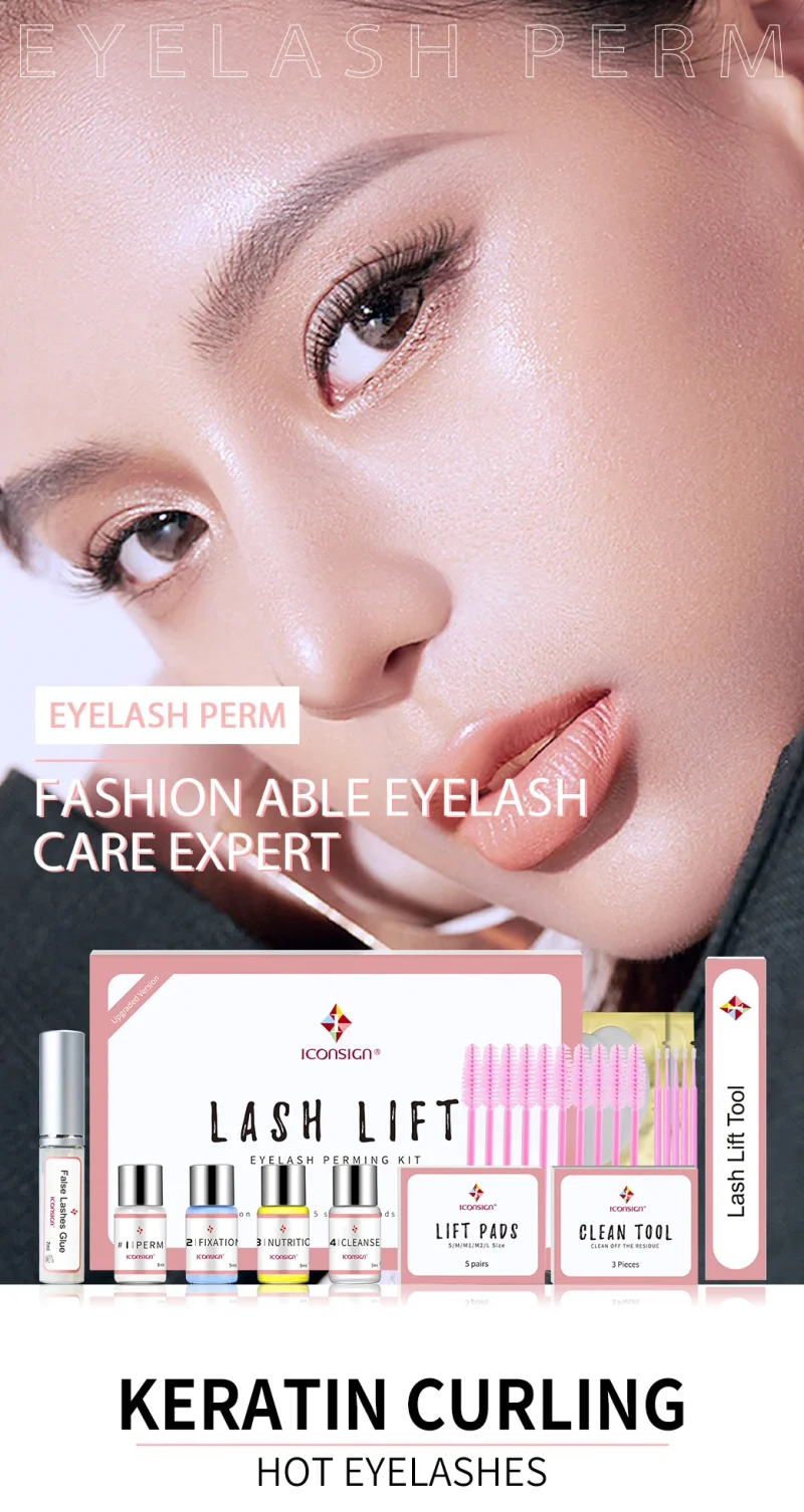 ICONSIGN Upgrade Version Lash Lift Kit Lifting Eyelashes Lasting 6-8 Weeks Lash Perm Eyelash Enhancer Makeup Tools - Image 8