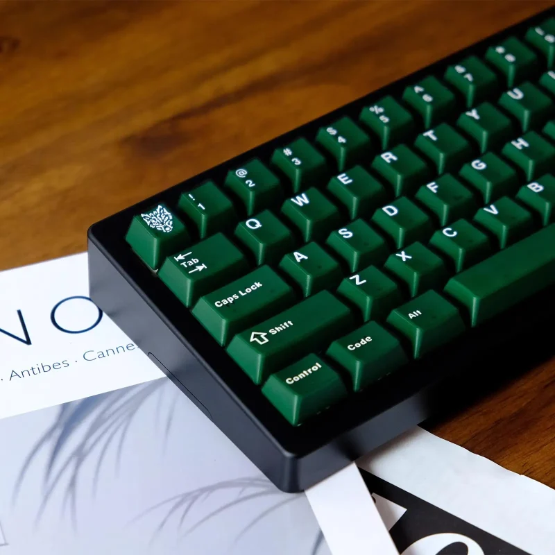 114 Keys Classic Emerald green Transparent Keycaps Double Shot Keycap Cherry Profile ABS For Gateron MX Switches Gamer Keyboard - Image 2