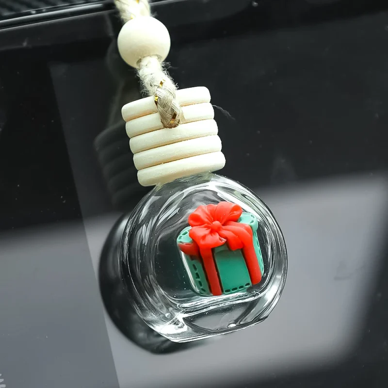 10ml Perfume Galss Bottle Pendant Christmas Car Auto Rearview Mirror Decoration Empty Bottle Aromatherapy Essential Oil Bottle - Image 9