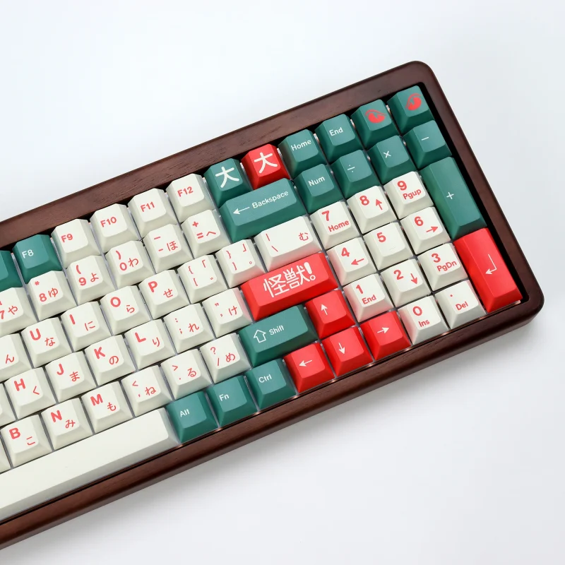 KBDiy Clone Retro GMK Kaiju Keycap Japanese PBT Cherry Profile ISO Keycaps Custom For 60 aula F87 Pro Mechanical Keyboard Gamer - Image 9