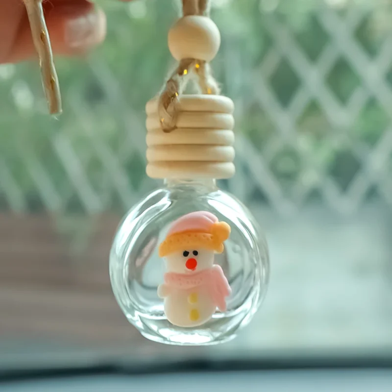 10ml Perfume Galss Bottle Pendant Christmas Car Auto Rearview Mirror Decoration Empty Bottle Aromatherapy Essential Oil Bottle - Image 12