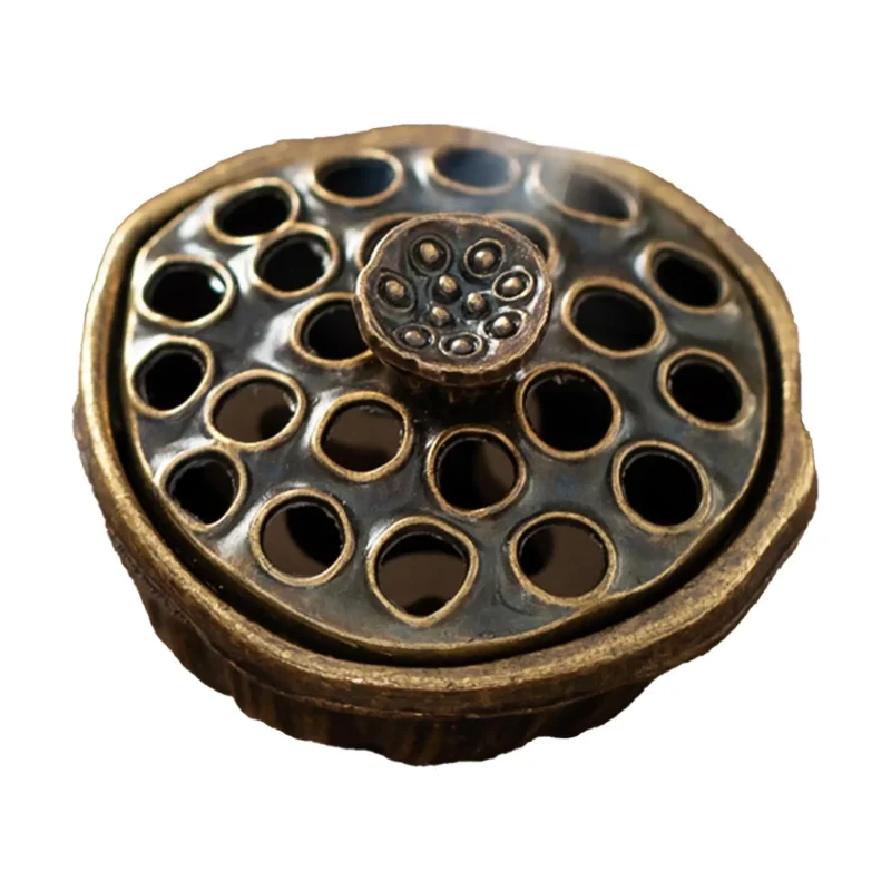 Lotus seed shape incense burner mini Aromatherapy Burner fingertip Artistic Zen Aroma stove for Yoga Studio Meditation Room