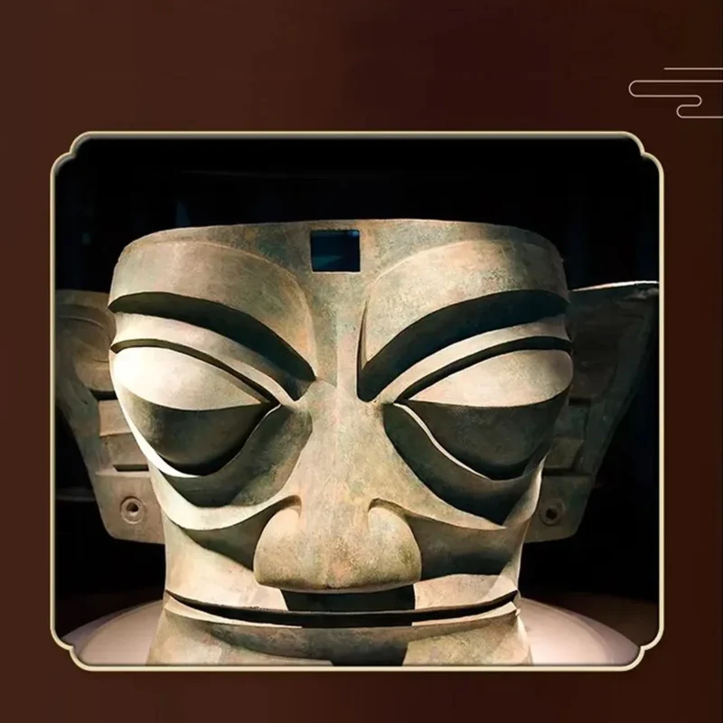 Chinese Sanxingdui Alloy Incense Burner Creative Vintage Mask Incense Burner Indoor Home Ornament Chinese Travel Souvenir Gift - Image 4