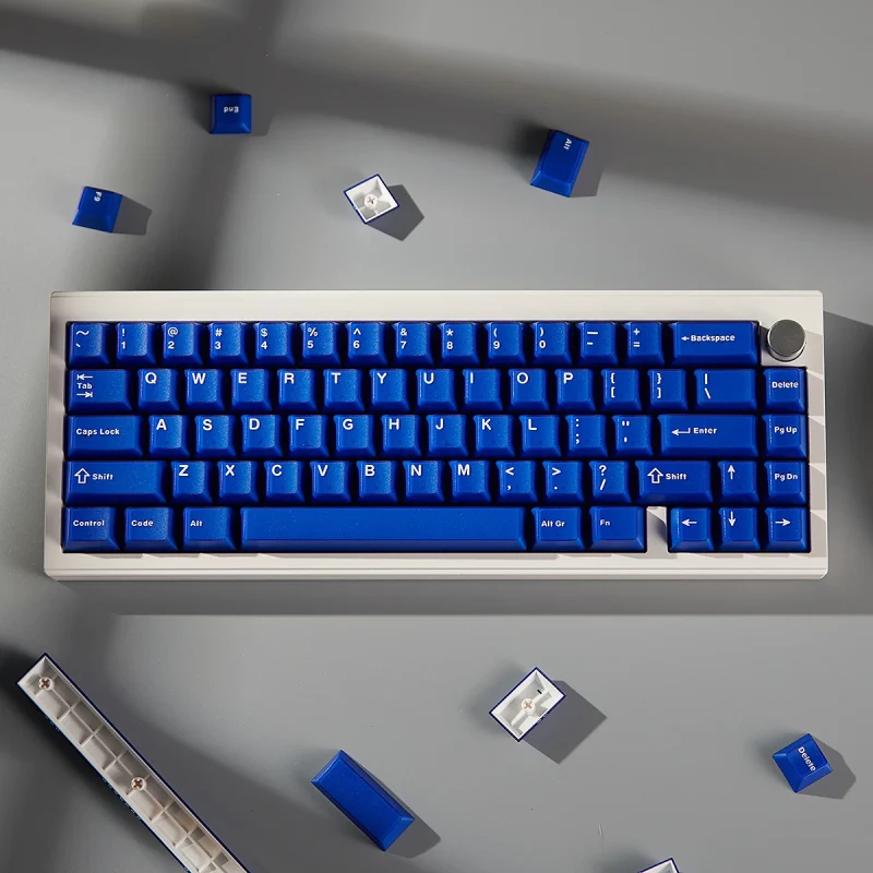 Aifei Semi-transparent Klein Blue/Black Mechanical Keyboard Keycap 120 Keys ABS Material Original Height Adaptation 61/64/68/75 - Image 12