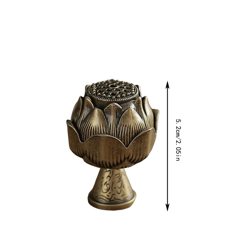 New Chinese Style Incense Burner Zinc Alloy Vertical Indoor Aromatherapy Accessories Good Symbolism Incense Holder Gifts - Image 6