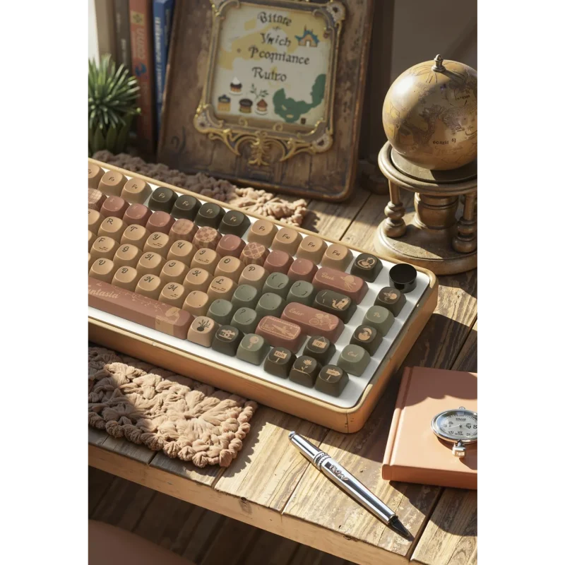 Coffee, Fantasy Dust MOA Keycap PBT 112 Key, Customized for 60/84/98/108MX Switch Mechanical Keyboard - Image 7