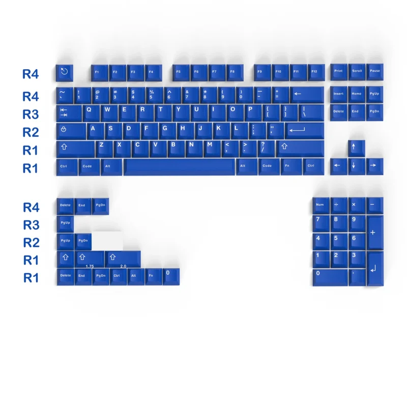 121 Keys Classic Blue Keyboard Keycaps Double Shot ABS Keycaps Cherry Profile for Gateron MX Switches Mechanical Gamer Keyboard - Image 4