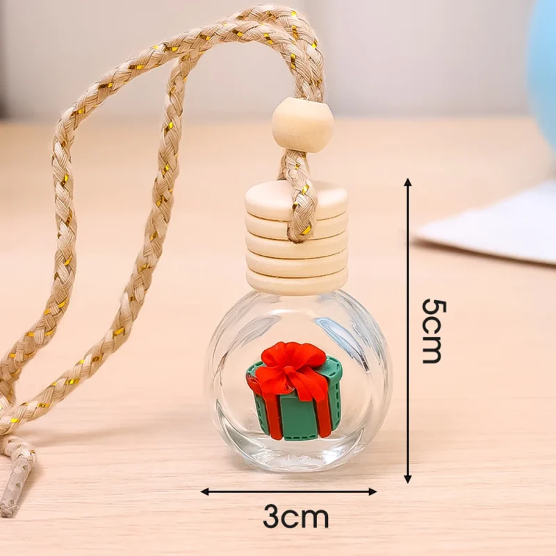 10ml Perfume Galss Bottle Pendant Christmas Car Auto Rearview Mirror Decoration Empty Bottle Aromatherapy Essential Oil Bottle - Image 18