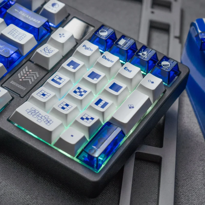 Geometric Theme Keycap Set 144key PBT Custom Translucent Keyboard Cap Cherry Profile KeyCap for Mechanical Keyboard Accessories - Image 8