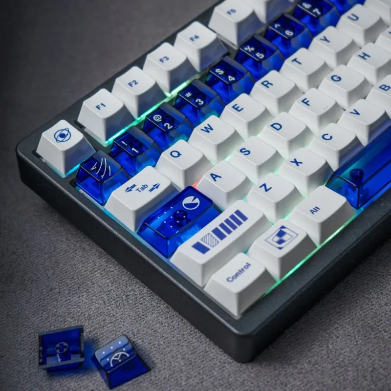 Geometric Theme Keycap Set 144key PBT Custom Translucent Keyboard Cap Cherry Profile KeyCap for Mechanical Keyboard Accessories - Image 3