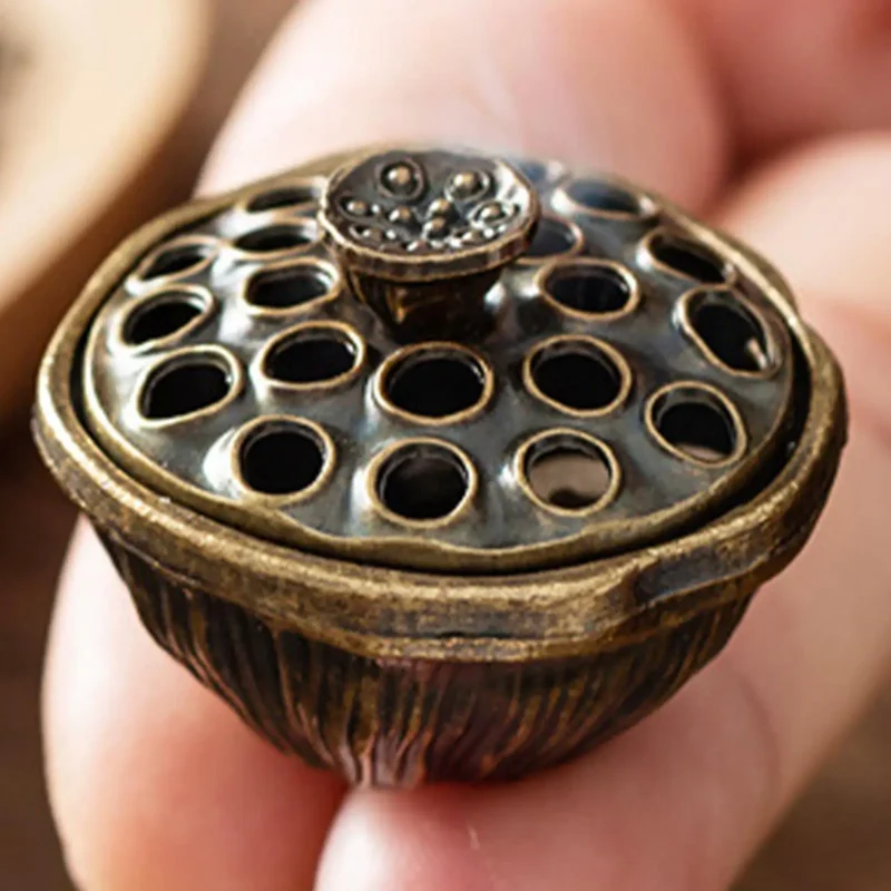 Lotus seed shape incense burner mini Aromatherapy Burner fingertip Artistic Zen Aroma stove for Yoga Studio Meditation Room - Image 3