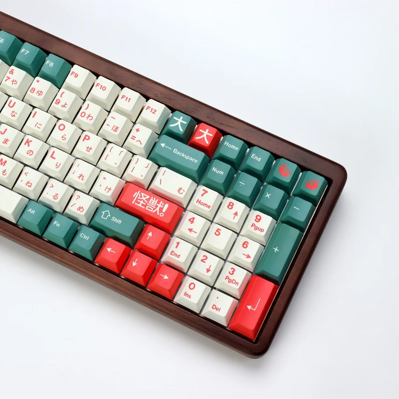 KBDiy Clone Retro GMK Kaiju Keycap Japanese PBT Cherry Profile ISO Keycaps Custom For 60 aula F87 Pro Mechanical Keyboard Gamer - Image 10