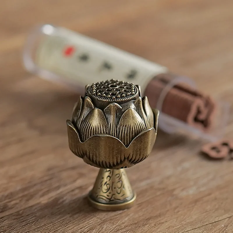 New Chinese Style Incense Burner Zinc Alloy Vertical Indoor Aromatherapy Accessories Good Symbolism Incense Holder Gifts - Image 3