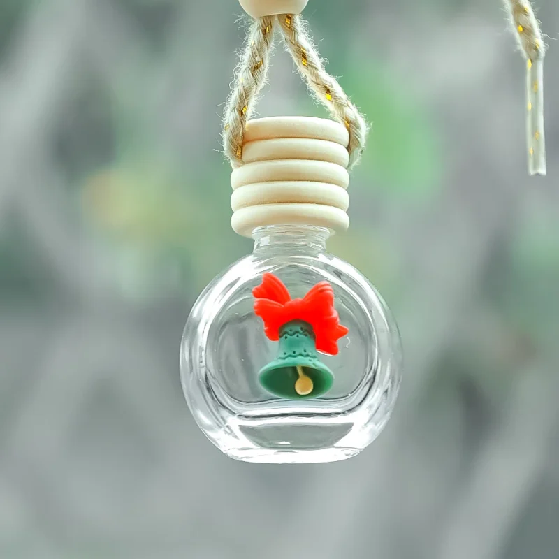 10ml Perfume Galss Bottle Pendant Christmas Car Auto Rearview Mirror Decoration Empty Bottle Aromatherapy Essential Oil Bottle - Image 11