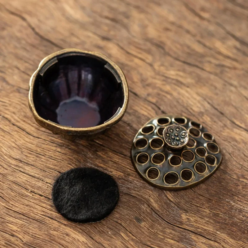 Lotus seed shape incense burner mini Aromatherapy Burner fingertip Artistic Zen Aroma stove for Yoga Studio Meditation Room - Image 5