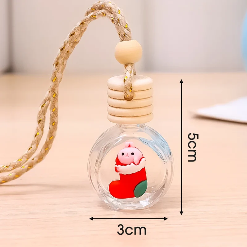10ml Perfume Galss Bottle Pendant Christmas Car Auto Rearview Mirror Decoration Empty Bottle Aromatherapy Essential Oil Bottle - Image 17
