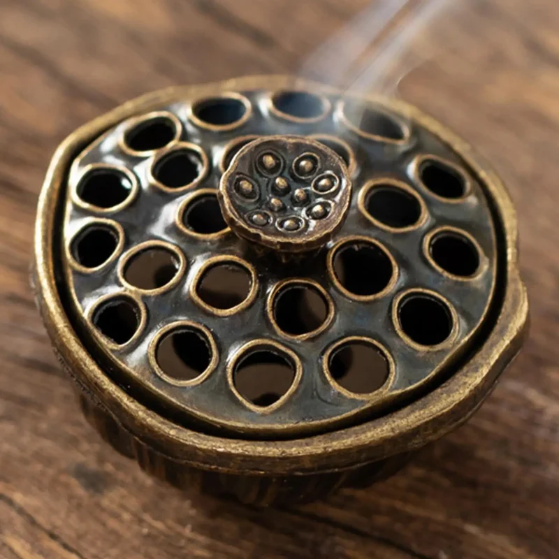 Lotus seed shape incense burner mini Aromatherapy Burner fingertip Artistic Zen Aroma stove for Yoga Studio Meditation Room - Image 2