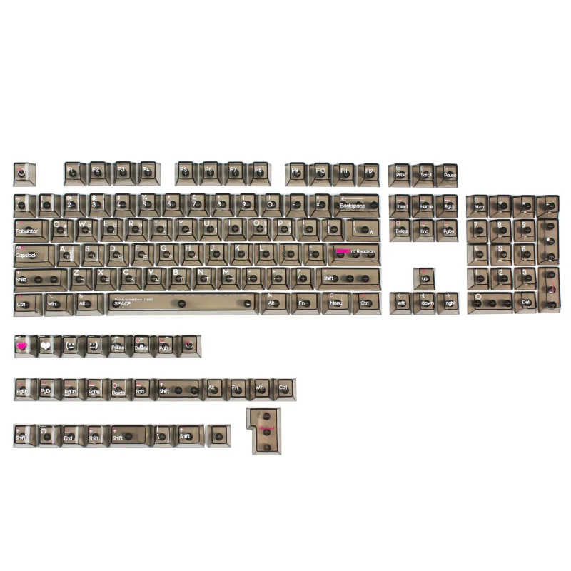 Crystal Transparent Korean Keycaps Cherry Profile PC Keycap For Mechanical Gaming Keyboard ISO Enter Key Caps Backlit RGB Keycap - Image 4