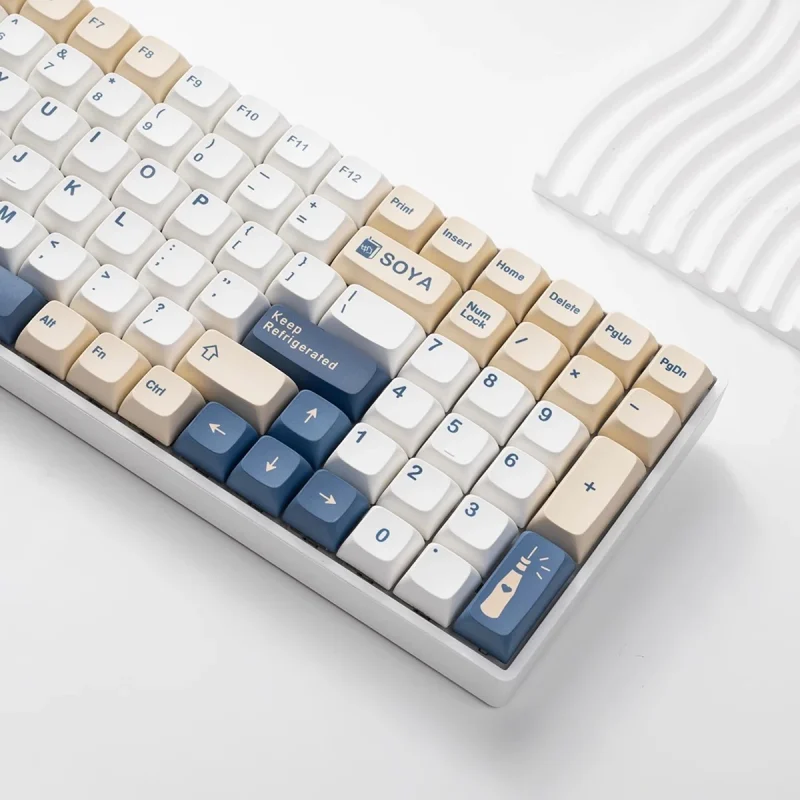 1 Set XDA GMK Soy Milk Keycaps 144 Keys PBT Keycap Dye Sublimation For Cherry Gatrron MX Switches Mechanical Keyboard XDA keycap - Image 4