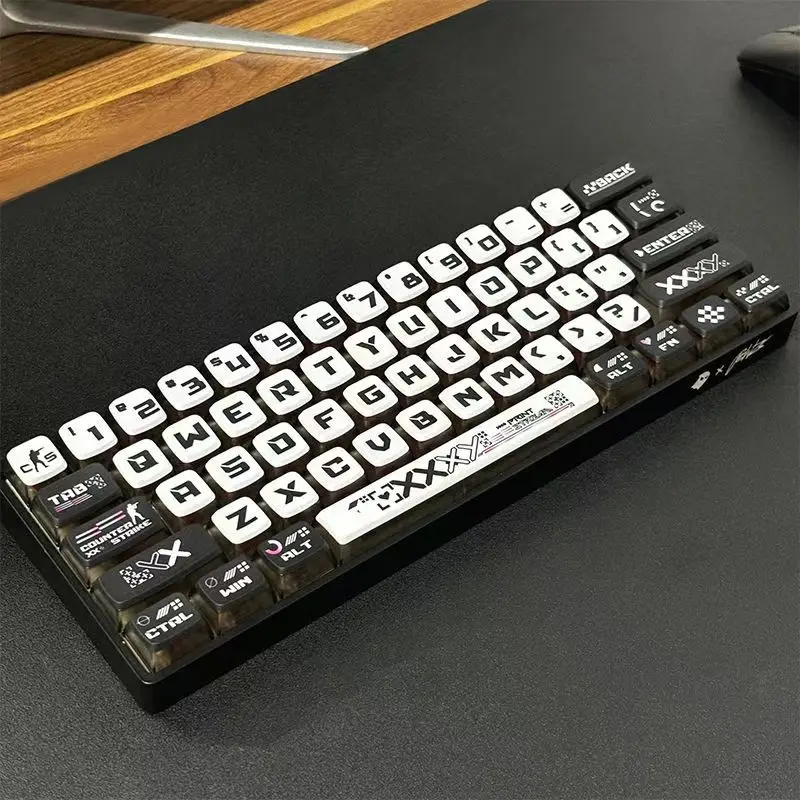 CSGO Print Set Four Side Transparent SAX Pudding Key Cap PC 125 Key for 60/64/84/98/108 Mechanical Keyboard - Image 6