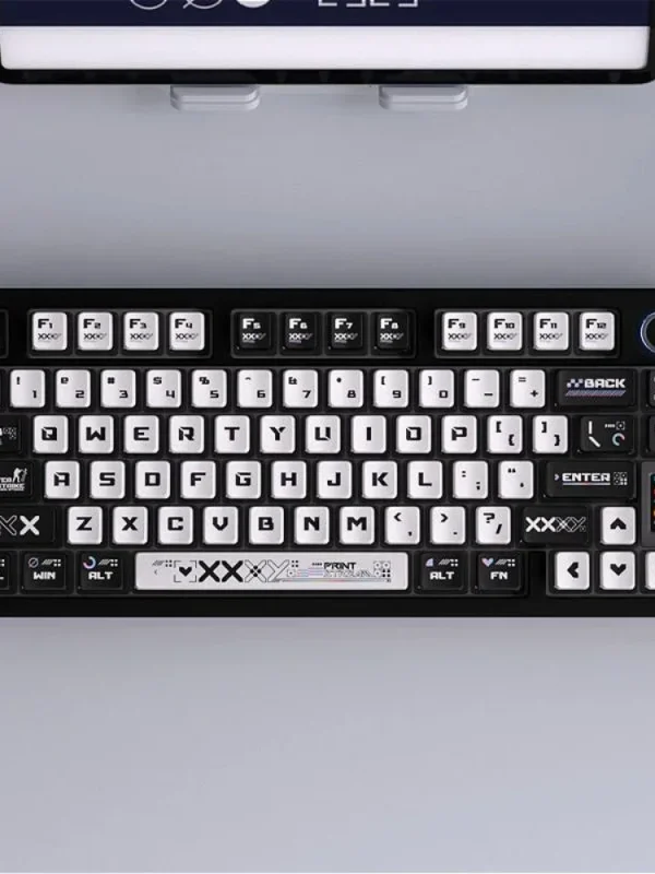 CSGO Print Set Four Side Transparent SAX Pudding Key Cap PC 125 Key for 60/64/84/98/108 Mechanical Keyboard