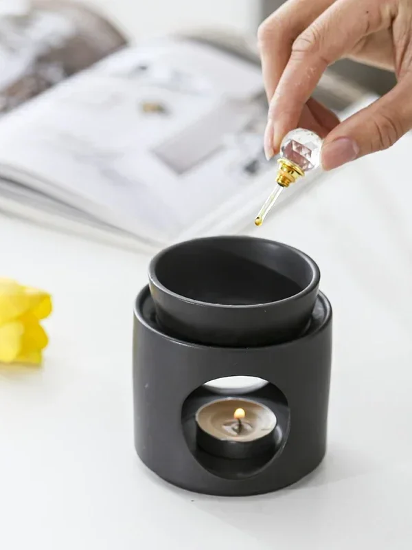 3 in 1 Tranquilize Essential Oil Furnace Burner Spa Yoga Candel Heating Censer with The Candle Tray for Home Decor Ornaments