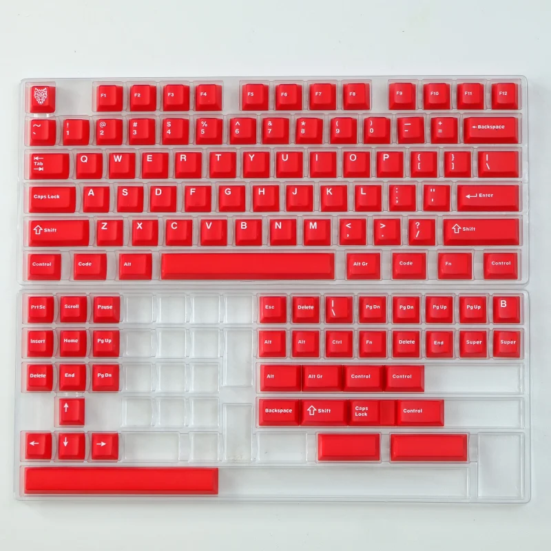 114 Aifei Keycaps Red Color ABS Double Shot Cherry Height for Mechanical Keyboard Translucent 6.25u 7u Anne Pro 2 GK61 Game PC - Image 5