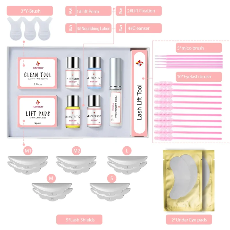 ICONSIGN Upgrade Version Lash Lift Kit Lifting Eyelashes Lasting 6-8 Weeks Lash Perm Eyelash Enhancer Makeup Tools - Image 3
