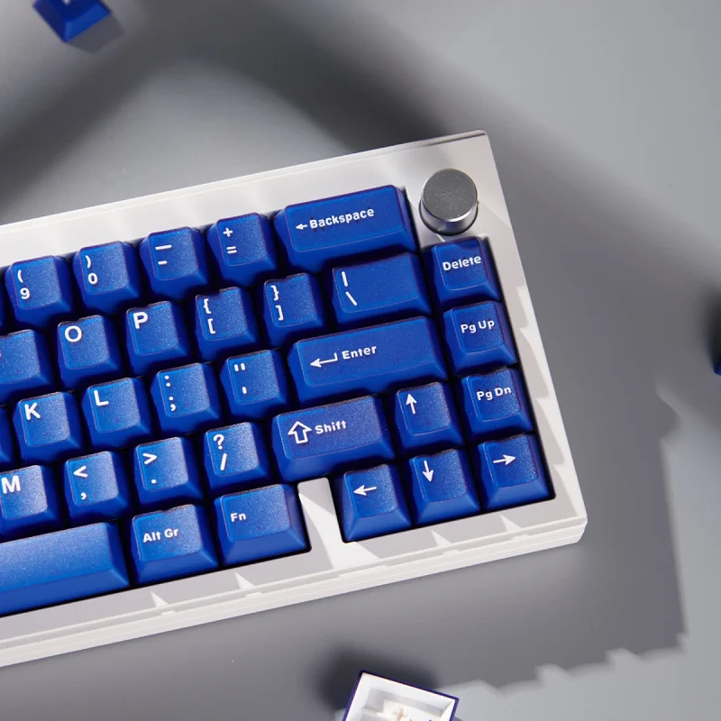 Aifei Semi-transparent Klein Blue/Black Mechanical Keyboard Keycap 120 Keys ABS Material Original Height Adaptation 61/64/68/75 - Image 2