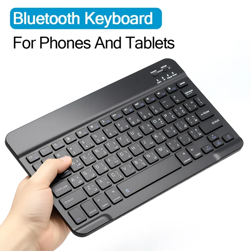 78 key Arabic Bluetooth wireless keyboard rechargeable, suitable for Android/Windows/iPad/iPhone/MAC portable Bluetooth keyboard - Image 2