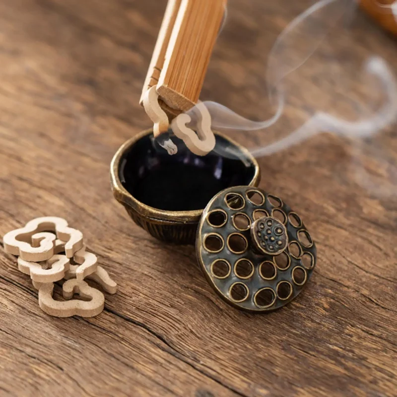 Lotus seed shape incense burner mini Aromatherapy Burner fingertip Artistic Zen Aroma stove for Yoga Studio Meditation Room - Image 7