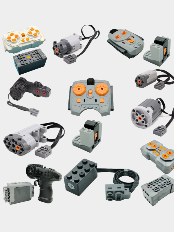 Décennie s de construction électroniques techniques pour enfants, accessoires de remise en état MOC, micro-moteur RC Power, pièces canoniques, briques de voiture de bricolage créatives, jouets de nuit