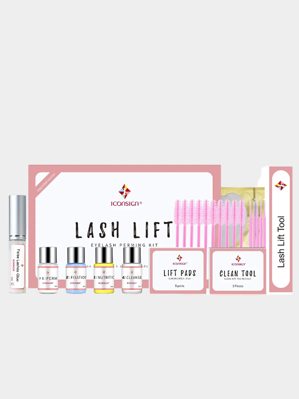 ICONSIGN Upgrade Version Lash Lift Kit Lifting Eyelashes Lasting 6-8 Weeks Lash Perm Eyelash Enhancer Makeup Tools