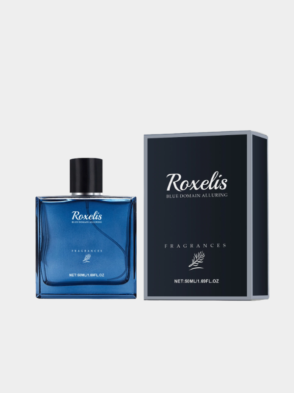 Roxelis 50ml Charmig Cologne Perfume Spray Men's Blue Domain Fragrance Lasting Scent Pheromone Flirting Romantic Dating Perfume