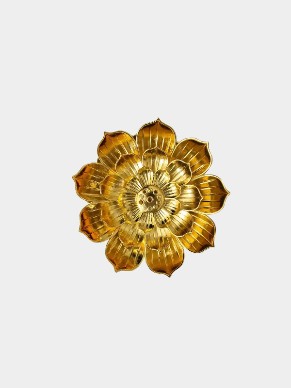 Alloy Incense Burner Stick Holder Buddhism Lotus Line Incense Plate Sandalwood Coil Base Temples Yoga Studios Home Decoration