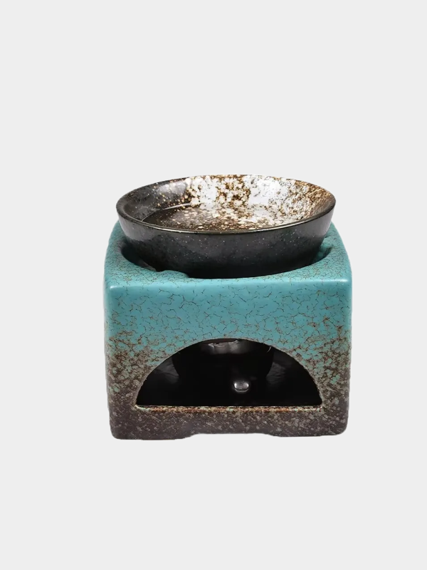 3 in 1 Tea Stove Retro Oil Incense Burner Ceramic Essential Aromatherapy Lamps Aroma Stove Home Living Room Indoor Candle Holder