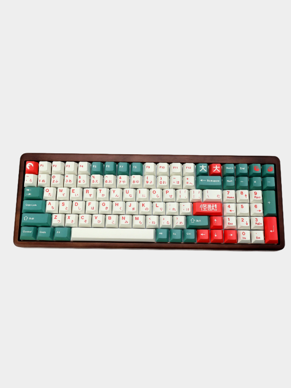 KBDiy Clone Retro GMK Kaiju Keycap Japanese PBT Cherry Profile ISO Keycaps Custom For 60 aula F87 Pro Mechanical Keyboard Gamer