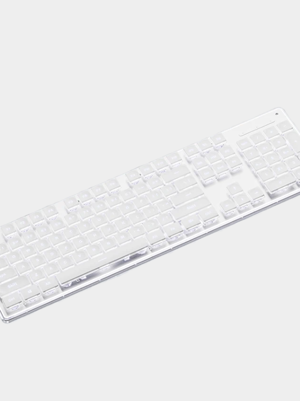 EWEADN V3 wireless and BT Membrane Keyboard, 104 Keys Full Size, quiet Keyboards light up, for office and gaming, Desktop, PCS