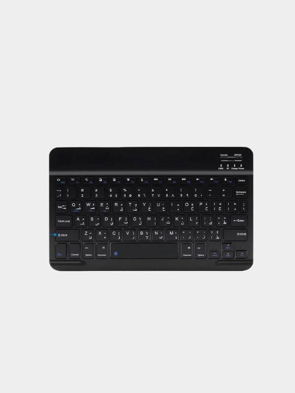 78 key Arabic Bluetooth wireless keyboard rechargeable, suitable for Android/Windows/iPad/iPhone/MAC portable Bluetooth keyboard