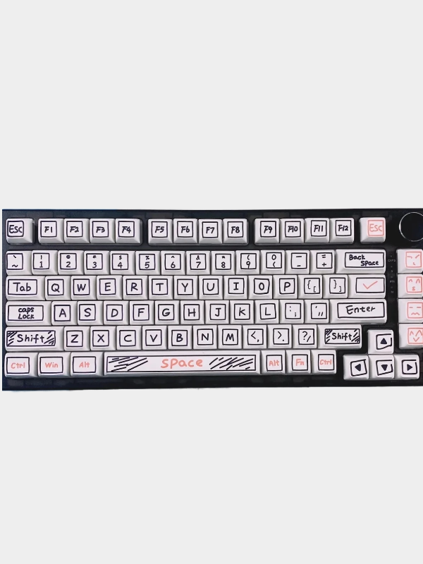 126 Keys Graffiti Keycap XDA Profile PBT Keycaps For Mx Switch Mechanical Keyboard Custom Cute Anime Key Caps personalizadas
