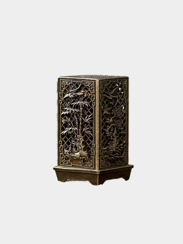 Vertical Incense Burner Zinc Alloy Incense Burner Mini Incense Burner Plum Blossom Bamboo Diffuser Home Fragrance Products