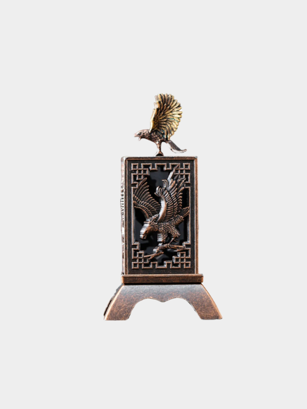 New Chinese Style Incense Burner Zinc Alloy Vertical Indoor Aromatherapy Accessories Good Symbolism Incense Holder Gifts