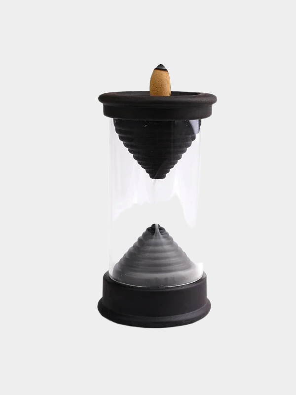 VANARE Reflux Incense Burner Best-selling Personalized Gift Hourglass Ornament Natural Cone Incense Stove for Zen Yoga Meditatio